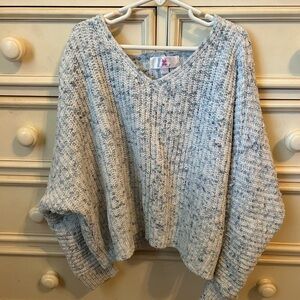 Cozy Gray V-Neck Sweater